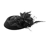 Yolev Vintage Fascinators Hut 20er 50er Blume Federkleid...