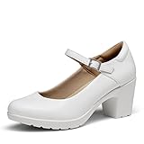DREAM PAIRS Dame Mary Janes Pumps Chunky High Heel Kleid Schuhe...