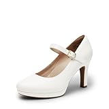 DREAM PAIRS Dame Mary Janes Pumps High Heel Kleid Schuhe Bequeme...