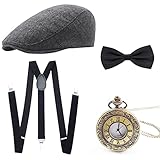 Wagoog 1920s Herren Accessoires, Mafia Gatsby Kostüm set...