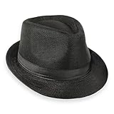 Schramm Fedora Hut für Damen und Herren Panamahut mit Stoffband...
