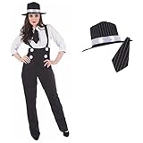Fun Shack Damen Kostüm Mafia Boss, GangsterBraut Outfit, Perfekt...