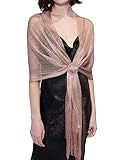 DiaryLook stola für abendkleid glitzer schal silber damen...