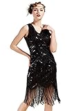 BABEYOND Damen Flapper Kleider voller Pailletten Retro 1920er...