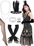 PLULON 1920er-Jahre-Flapper-Kleid. Brüllendes...