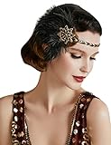 BABEYOND 1920s Stirnband Feder Damen 20er Jahre Stil Flapper...