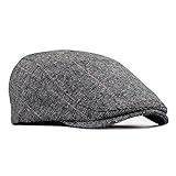 besbomig Schiebermütze Barret Flat Cap Schirmmütze für Herren...